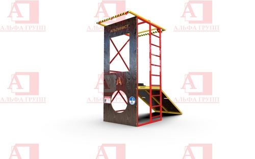 Учебно-тренировочный полигон Альпинист-2-0 (2,9м + без бревна) от АЛЬФА ГРУПП для практических занятий на высоте и в замкнутом пространстве с применением средств индивидуальной защиты и стационарных анкерных систем.  